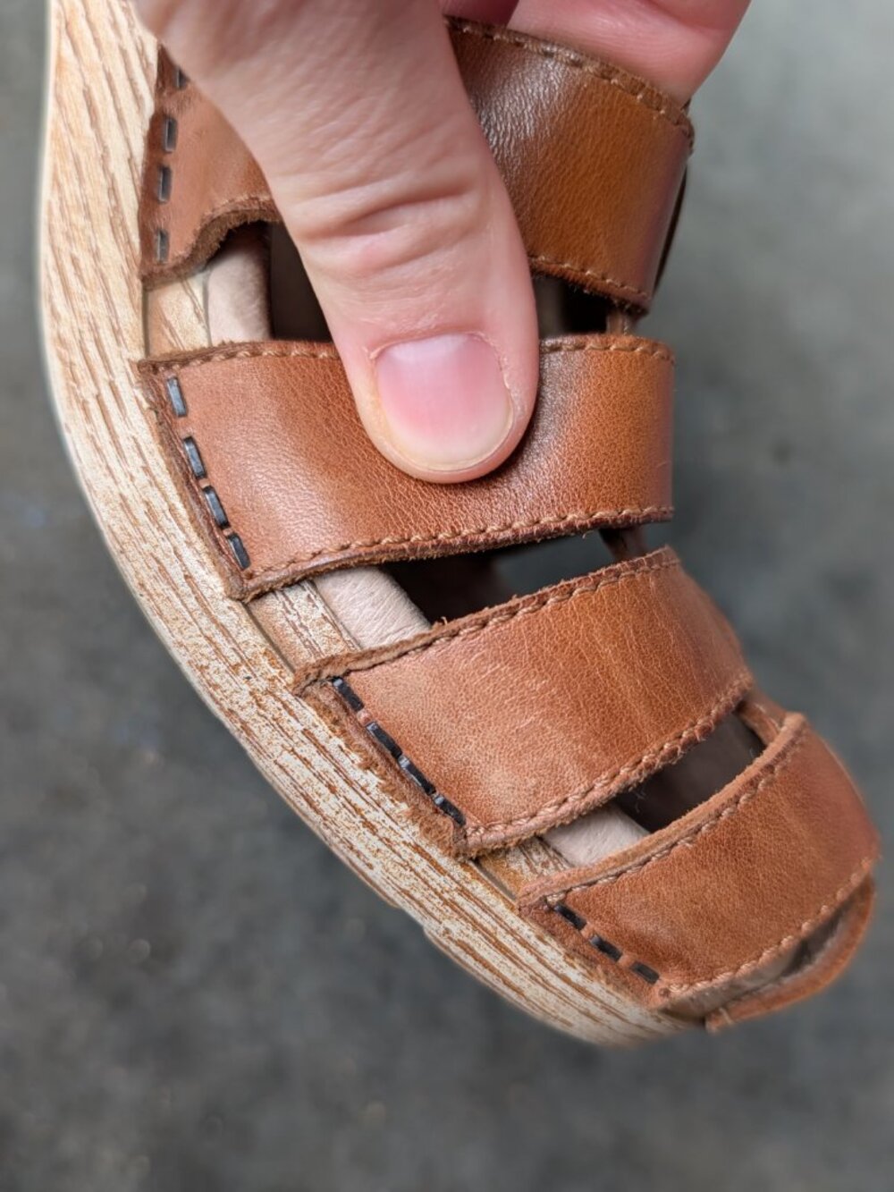 Dansko Milly Fisherman Sandal Brown Leather Ankle Strap Heel size EU 40 - Picture 6 of 11
